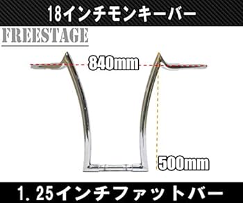 Amazon | ハーレー用1-1/4インチ ファットバー ハンドル 18